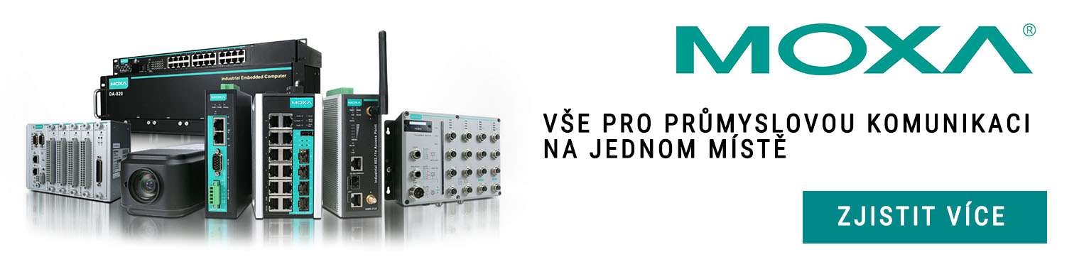 Vše pro průmyslovou komunikaci Moxa